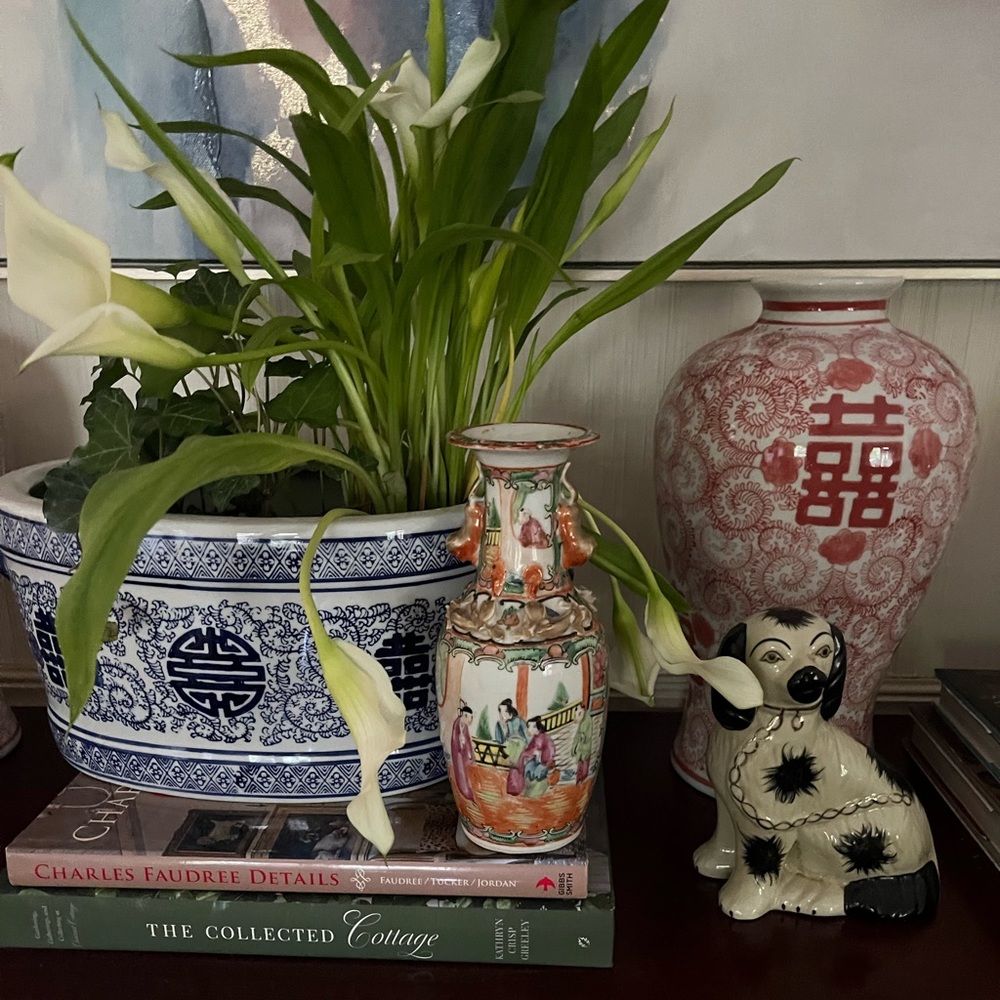 Antique not Repro Chinese Famile Chinoiserie Vase